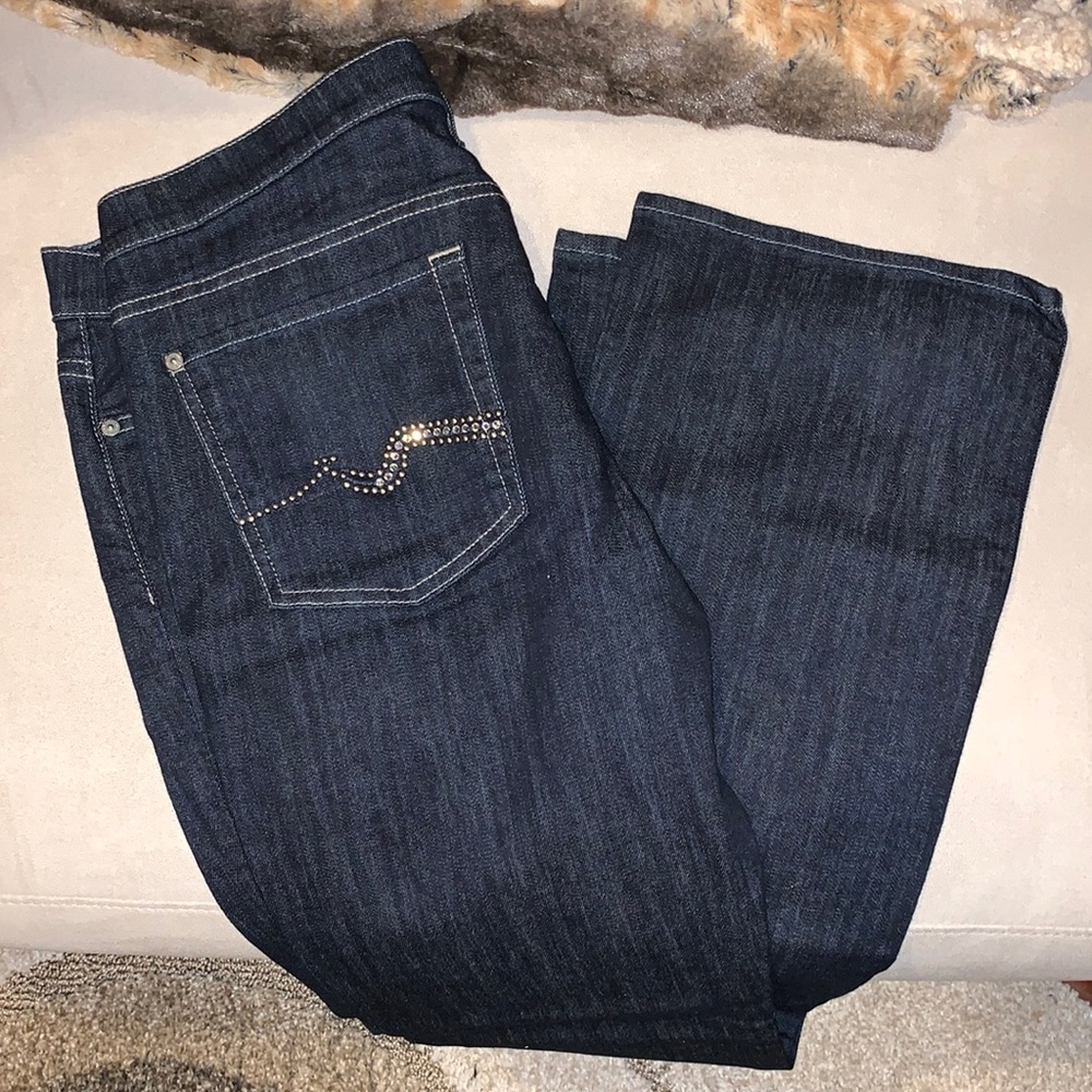 7 for All Mankind Classic Crystal Bootcut Jeans